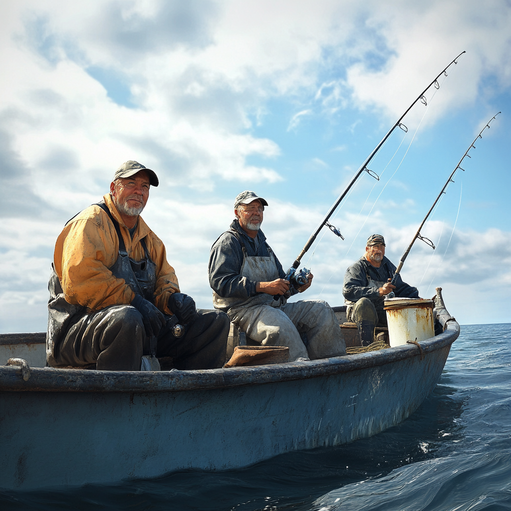 gammal.tech_Photorealistic_of_fishermen_fishing_in_a_fishing__01652388-30e6-4b30-b7a4-0b3566b83fef_2.png