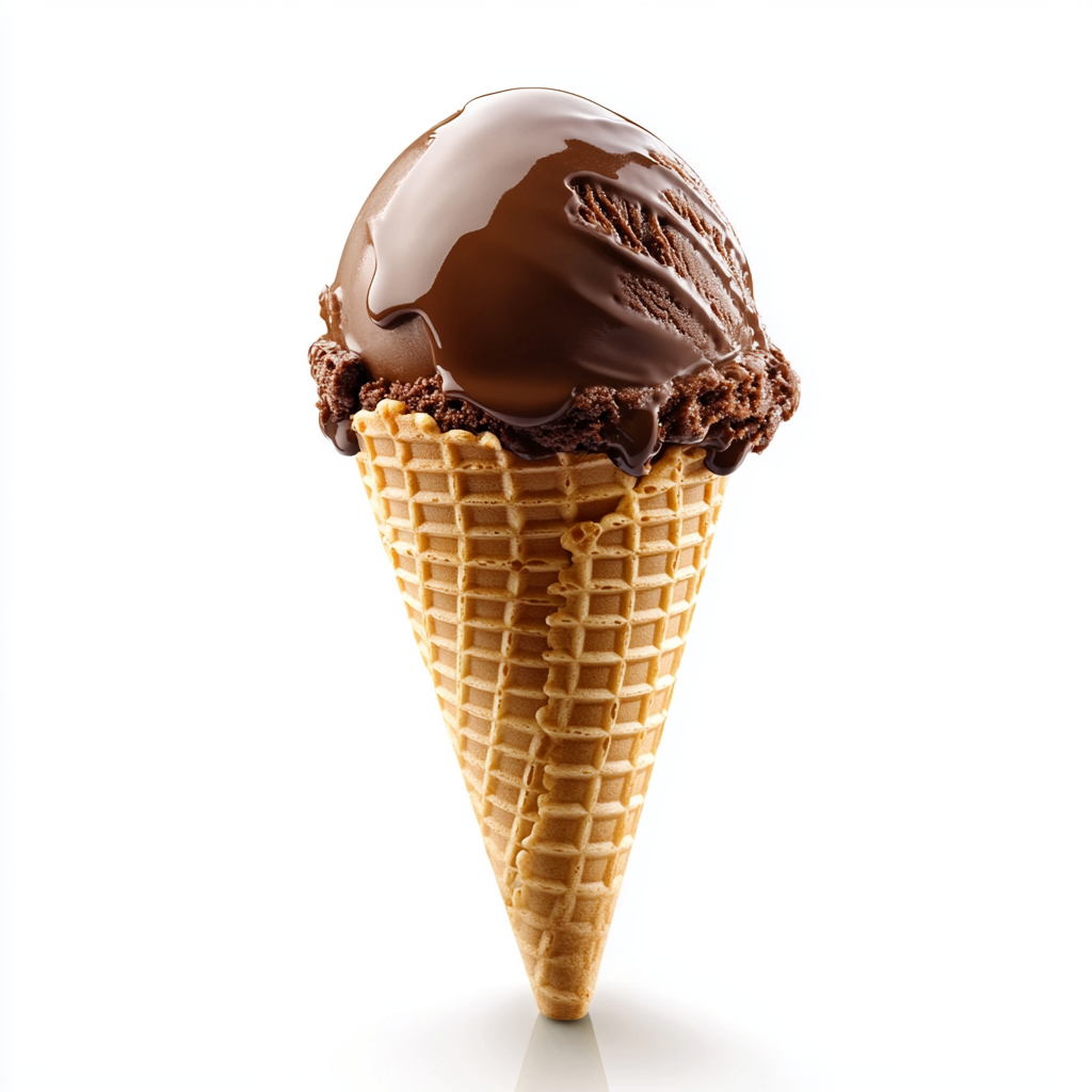 gammal.tech_Photorealistic_single_chocolate_ice_cream_cone_is_2245e72a-d639-4718-b108-f2060452b6cf_0.png