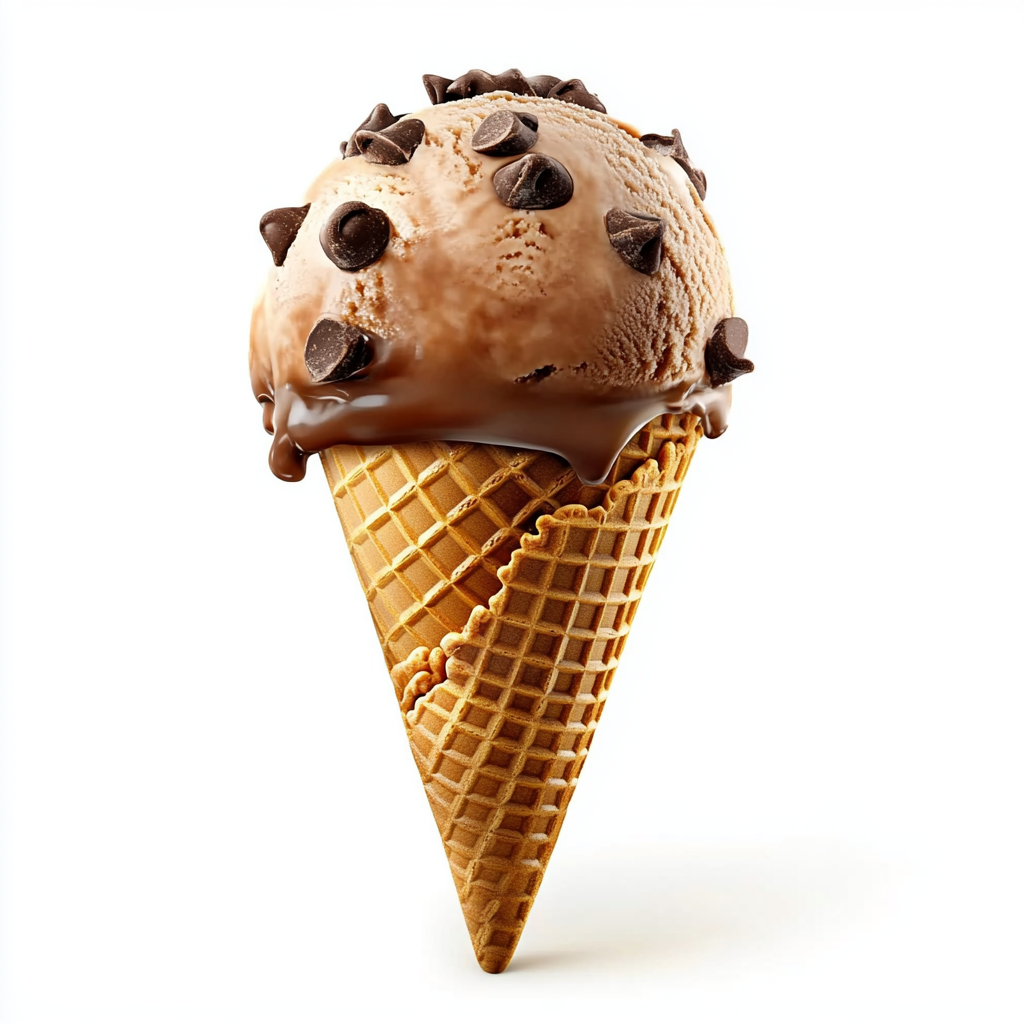 gammal.tech_Photorealistic_single_chocolate_ice_cream_cone_is_2245e72a-d639-4718-b108-f2060452b6cf_1.png